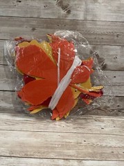 Whaline Fall Party Decorations Orange Hanging Paper Fans Autumn Paper Pompoms…