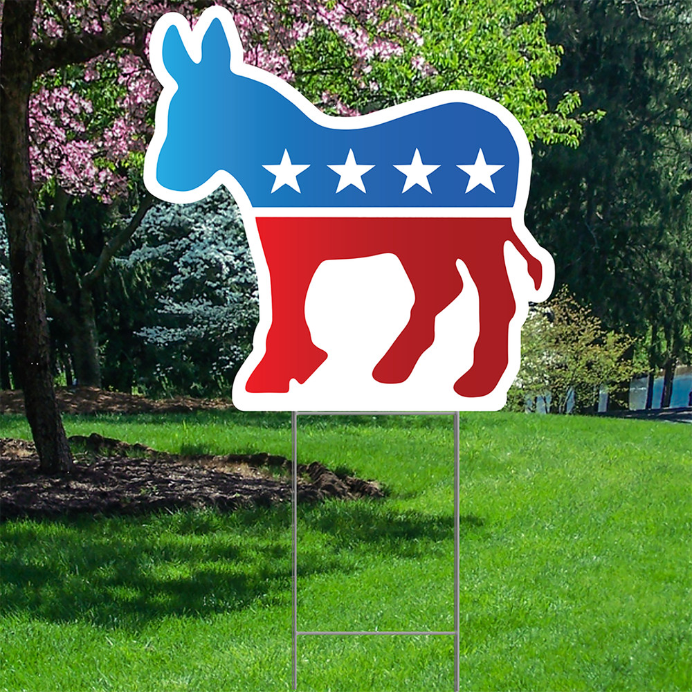 YS3025 Democratic Donkey Outdoor Yard Sign Decoration Cutout