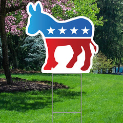YS3025 Democratic Donkey Outdoor Yard Sign Decoration Cutout
