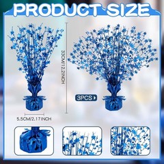 3 Pieces Metallic Foil Spray Centerpiece Birthday Table Decoration Star Burst
