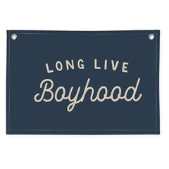 Navy Blue Decor Long Live Boyhood Banner Boy Room Decor, Banner Flag Nursery …