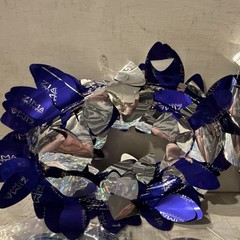 Zima Blue Silver Multicolor Foil Plastic Hanging Party Decorations