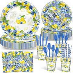 192 Pcs She Found Her Main Squeeze Bridal Shower Decorations Capri Lemon
