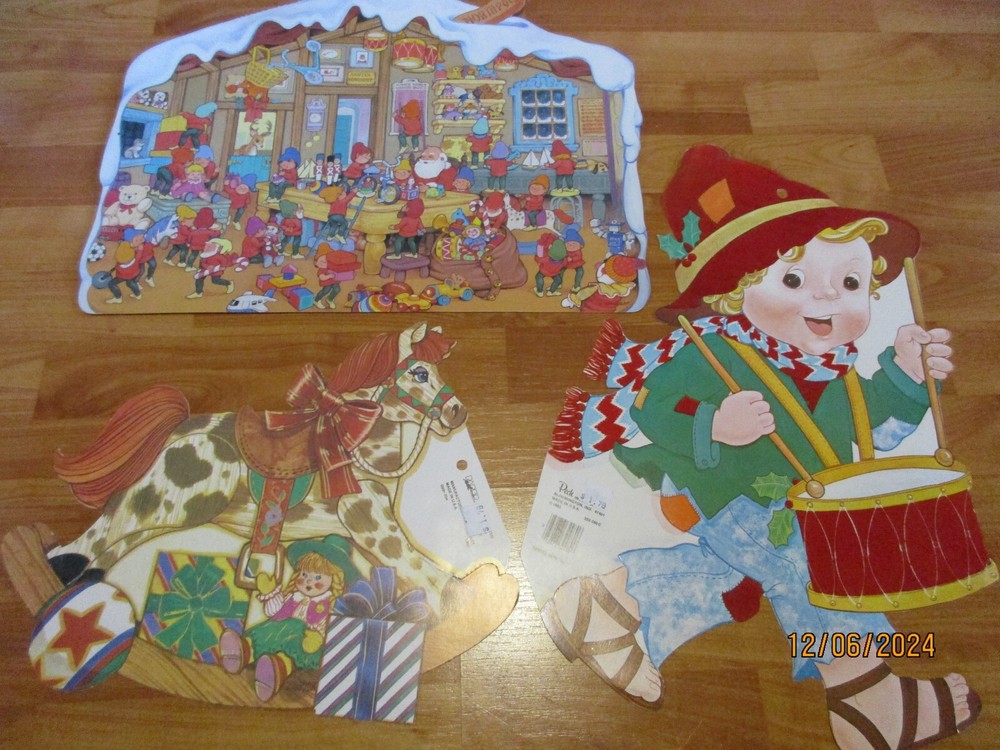 Christmas Diecuts Cutouts Varied Vintage Decorations U Pick NOT a LOT