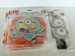 Despicable Me Minion Happy Birthday Party Decoration Banners Goggles Glasses Fun