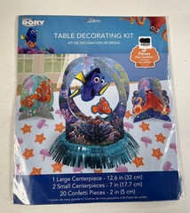 Finding Dory Birthday Table Centerpiece Party Decorating Kit 3 Pc + Confetti New