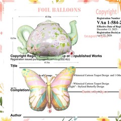Tea Party Decorations Pastel Pink Yellow Balloon Garland Arch Kit with Teapot…