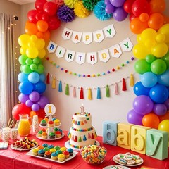 Rainbow 124 Pcs Felt Custom Banner Kit Make Your Own Personalized Pennant Pom…