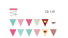 Triangle Decoration Banners for Birthday Party Baby Shower, Window Kids Playroom