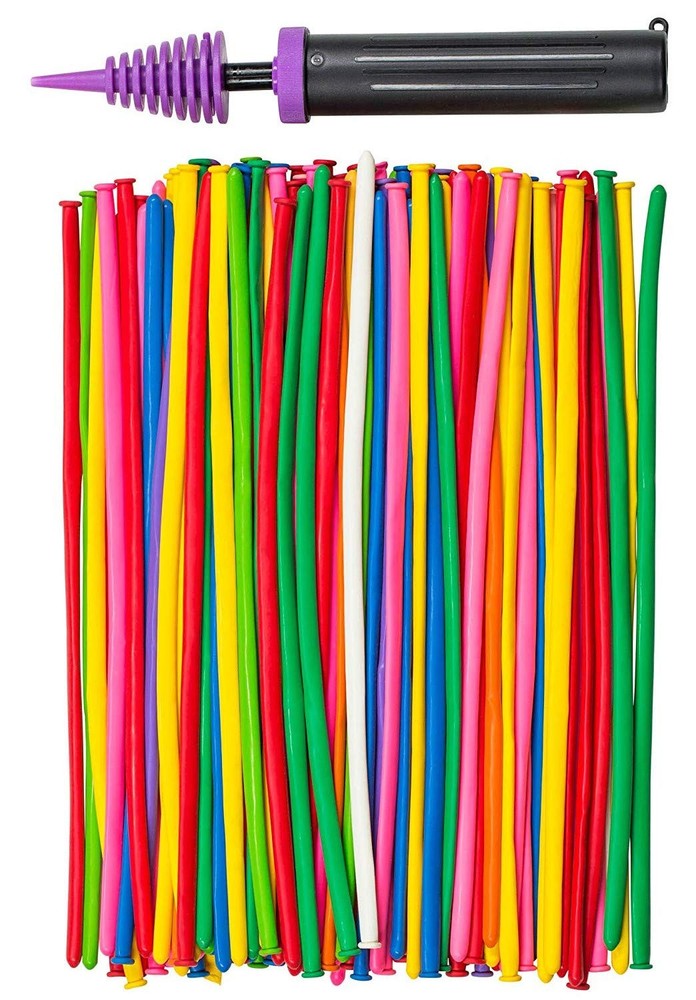 260Q Latex Twisting Balloons – 200 Assorted Colors for Parties, Birthdays,