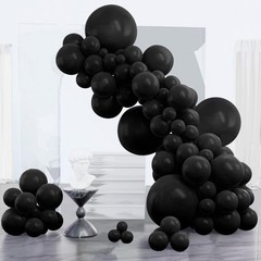 152PCS Black Balloon Arch Garland Kit 5 10 12 18 Inch Latex Party Decor Balloons