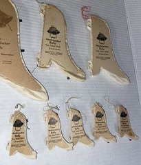 9 LOT Vintage Westminster Bells White Tissue Honeycomb Decor Ernst Various Sizes