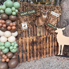 9 Pcs Hunting Camo Birthday Party Decorations Set Hunting Deer Party