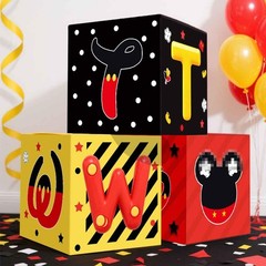 2nd Party Decorations Second Balloon Boxes with Letters, 2 Years Old Bday Par…
