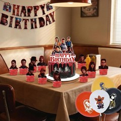 Stranger Things TV Birthday Decorations Party Supplies Set Include Banner