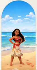 Beach Moana Arch Cover Birthday Backdrop Personalised Background Decor