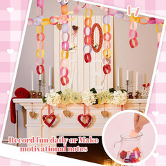 Paper Chain Strips Set 240 Pieces Bright Colors DIY Craft Party Decorations 46