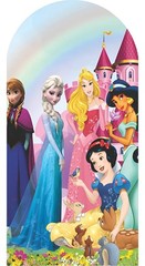 Cartoon princess Castle Arch Painel Backdrop Cover Birthday Party Decorations