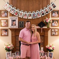 Pink Bow Graduation Decorations 2026 Kindergarten to 12th Grade Graduation Photo