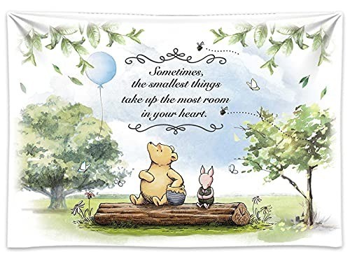 Durable 7x5ft Winnie Bear Vinyl Backdrop for Baby Celebrations & Photography
