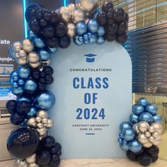 Awenztech Metallic Blue Balloons 12 inch, Chrome Blue Latex Balloons 50pcs Pa…