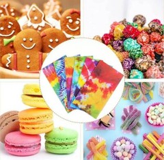 Pack of 12 Premium Quality Kraft Paper Tie Dye Favor Goodies Party Bags