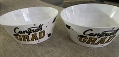 Graduation Decorations (Garage Door Magnets, Door Banners, and Two Bowls)