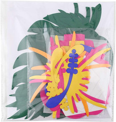 Tropical Party Decorations Supplies, Luau Hibiscus and Tropical Leaves Multi-Col