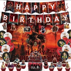 51 pcs Birthday Party Decorations Kit Include Backdrops,Banner,18 Balloonss,6…