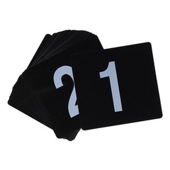 Doublesided Plastic Table Number Cards 1 to 10 for Restaurants and Events