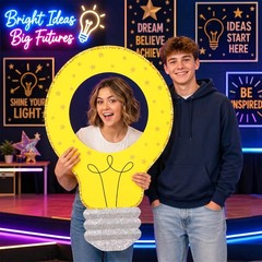 40 X 25 Inch Light Bulb VBS Party Decoration Lightbulb Yard Party Cutouts Lig…