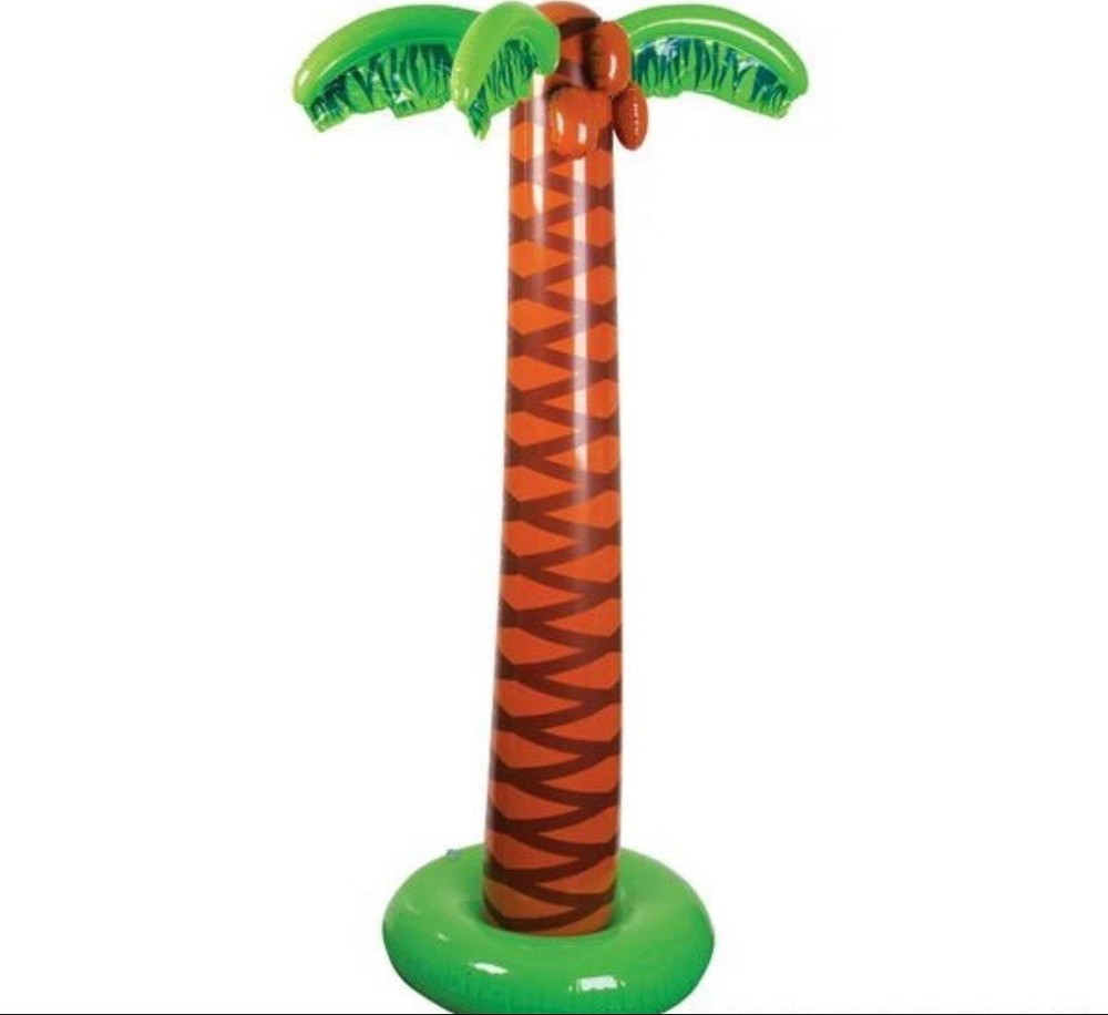 Inflatable Palm Tree 70” x 43” Tropical Theme Party Decor Beach Luau Coconuts