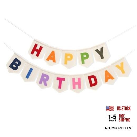 Colorful Happy Birthday Banner – Rainbow Birthday Party Decorations,Bohemian