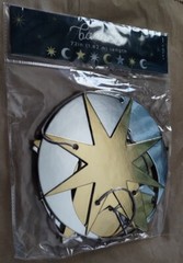 Moon and Stars Banner 72 Inch Length New Sealed SHIPS FAST