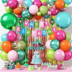 Hawaiian Tropical Birthday Party Decorations, Summer Luau Party Decoration Fl…