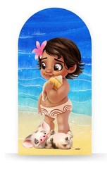 popular Moana Arch Panel Backdrops Cover Baby Shower Birthday Party Decorations