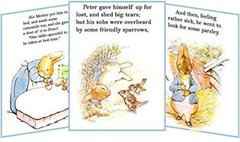 BEATRIX POTTER PETER RABBIT SHOWER BIRTHDAY PARTY TENT CARDS TABLE DECORATIONS