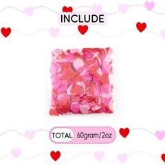 6000 PCS Paper Heart Shaped Table Confetti Valentine’s Day Wedding Engagement