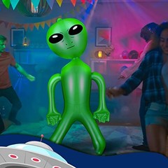 1 Piece 63 Inch Giant Inflatable Alien Blow up Jumbo Green Inflate Alien for