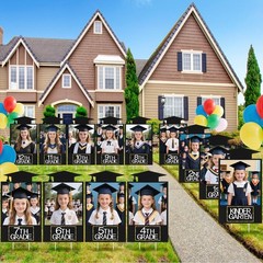 2026 Graduation Decorations– K–12 Photo Display Yard Signs with Stakes, Schoo