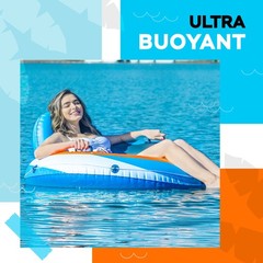 2024 & Upgraded Sunlite Sports Heavy Duty River Tube Inflatable, Water Float to