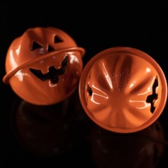 20Pcs 4cm 1.6″ DIY Halloween Pumpkin Head Bells Tree Decorations Hanging Decor