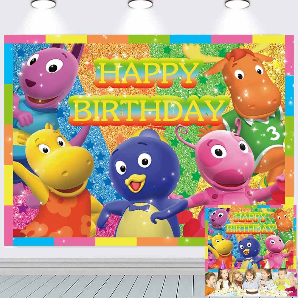 The Backyardigans Party Supplies Party Decor Backdrop Banner Background 7x5ft