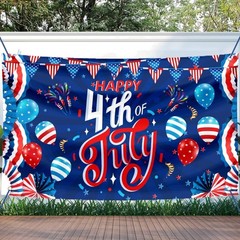 Machine Washable 71×44″ Patriotic Background – Perfect for Photographs & Parties
