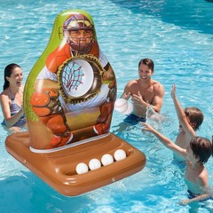 Pool Toys Games Set, Inflatable Pool Baseball Toss Game, Fun Swimming Floatin…
