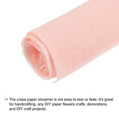 Crepe Paper Roll 1.6ft Long 20.5 Inch Wide for Wedding Decor,Pink 5pcs