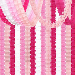 Rose-Red Pink-White Party-Decorations Streamers Garland – 157Ft Four-Leaf Hangi