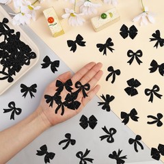 Black White Bow Table Scatter Confetti Paper Decor Birthday Wedding 200 PCS