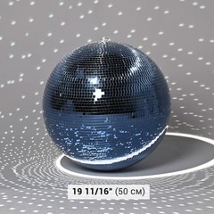 20″ Disco Ball Large Mirror Ball Glass Tiles for Wedding DJ Stage Event Blue