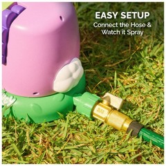 Bluey Chattermax Sprinkler with 360-Degree Spray, Pool Furniture & Outdoor To…